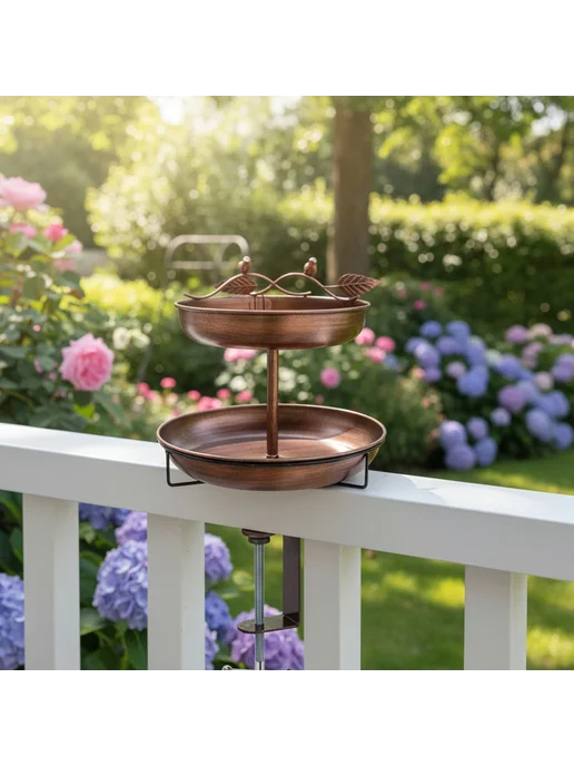 2-этаж металлический “Bird Bath” для улицы, стиль A, вариант, фото 5