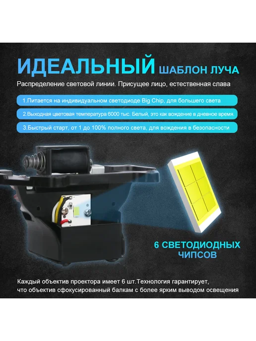 NLpearl Би лед линзы в фары 3.0 дюйма 12v светодиодные, 2 шт, фото 2