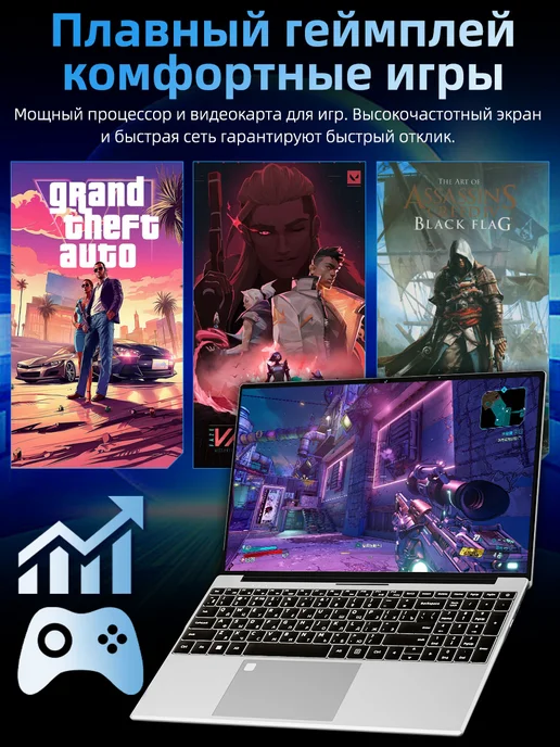 Ноутбук для работы и учебы Intel N95, 32 ГБ + 1TБ, 4 ядра, 32 ГБ, фото 4