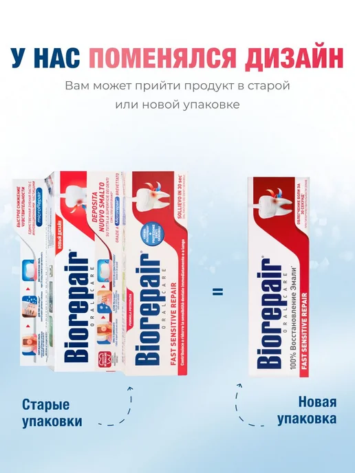 Biorepaire Biorepair Fast Sensitive зубная паста для чувствительных зуб…, вариант, фото 3