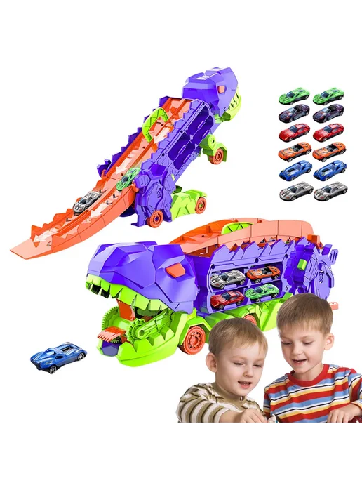 Динозавр тачка для toddlers, городской транспорт (фиолет), фиолетовый, фото 3
