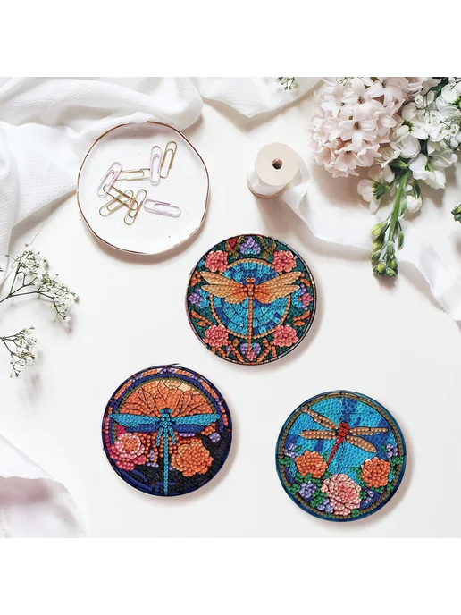 Набор 8 шт для DIY алмазной росписи поддоны с держателем, 8 шт, фото 4