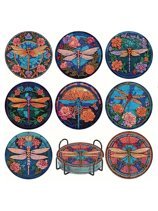 Набор 8 шт для DIY алмазной росписи поддоны с держателем, 8 шт, фото 7