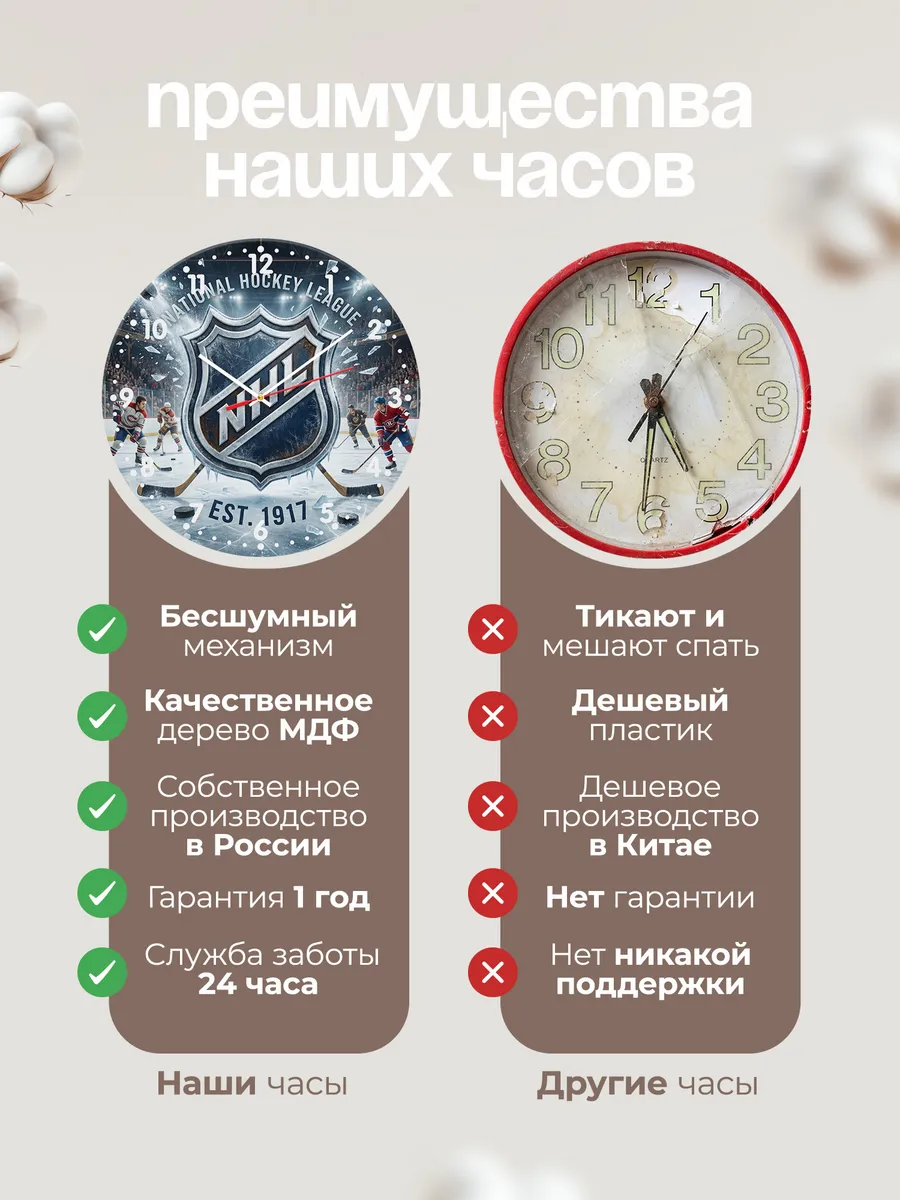 Часы настенные "NHL" — фото 2