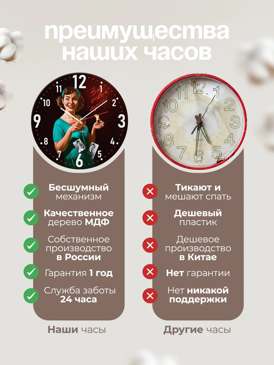 Часы настенные "За новые встречи" — фото 2