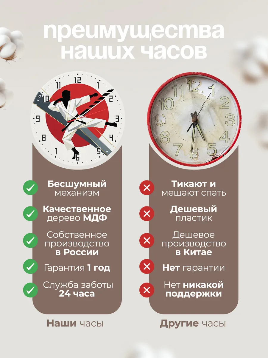Часы настенные "Карате" — фото 2
