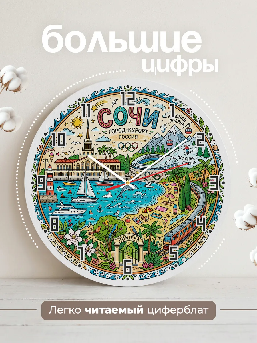 Часы настенные "Сочи" — фото 4