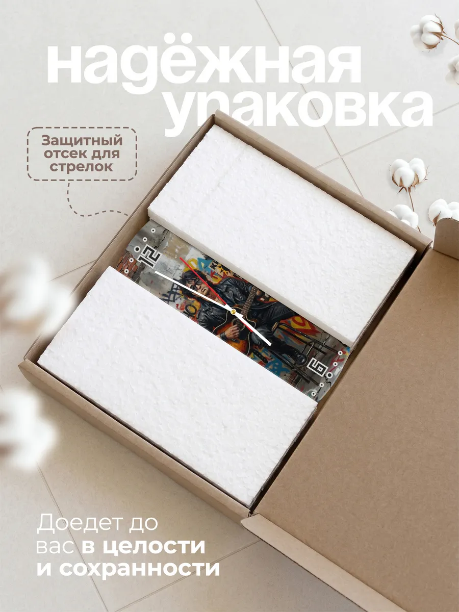 Часы настенные "Виктор Цой — стена Цоя" — фото 11
