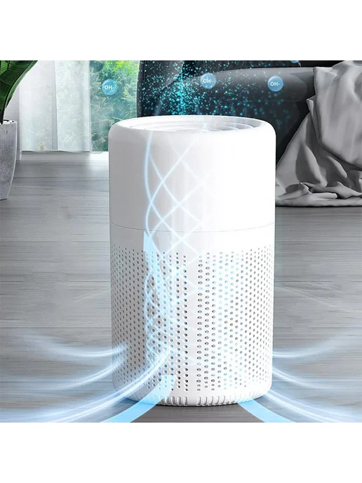 Фильтр очиститель воздуха USB, для дом - Purification filter, белый, фото 8