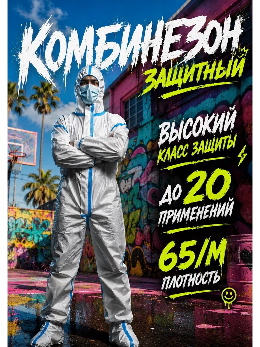 Костюм многоразовый защитный каспер