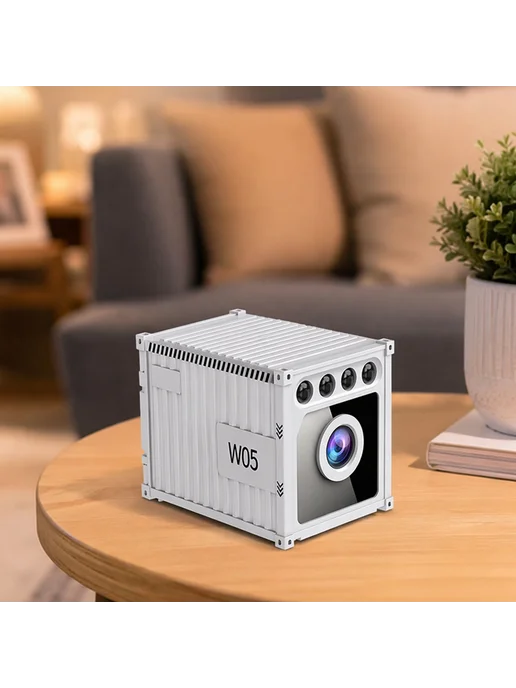 Камера Mini 4K WiFi с датчиком движения, приложение, облако, белый, фото 4