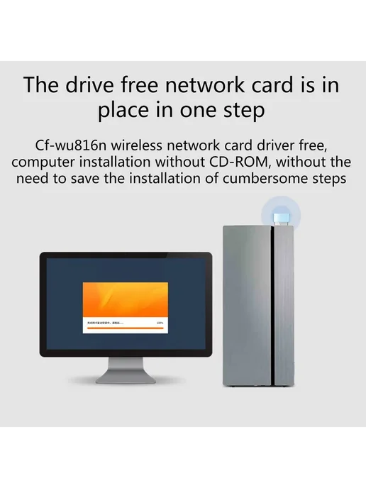 Wi-Fi адаптер CF-WU816N 150 Мбит с USB2.0 2.4ГГц, вариант, фото 2