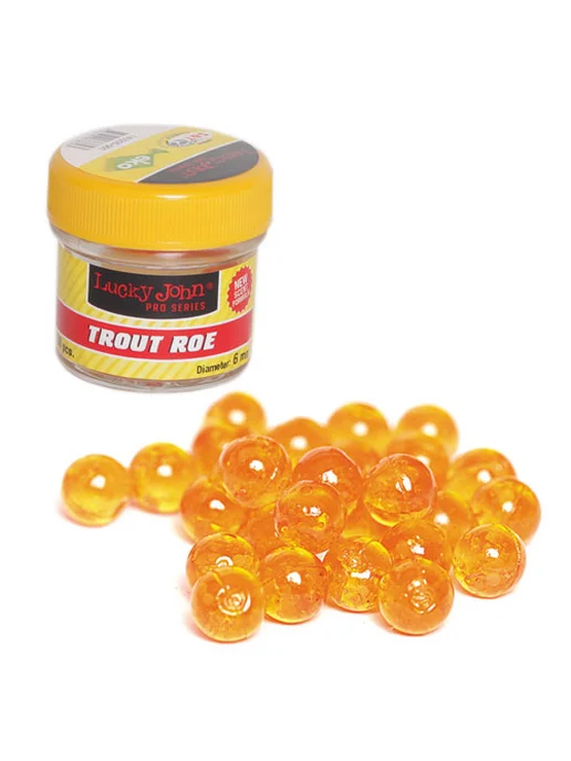 Lucky John Насадки искусственные съедобные Pro Series TROUT ROE икра, вариант, фото 2