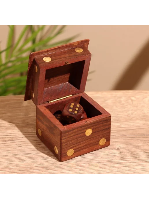 Игра настольная «Кубики», 7.5×7.5×6 см, дерево шишам, 7.5x7.5x6 см, фото 3