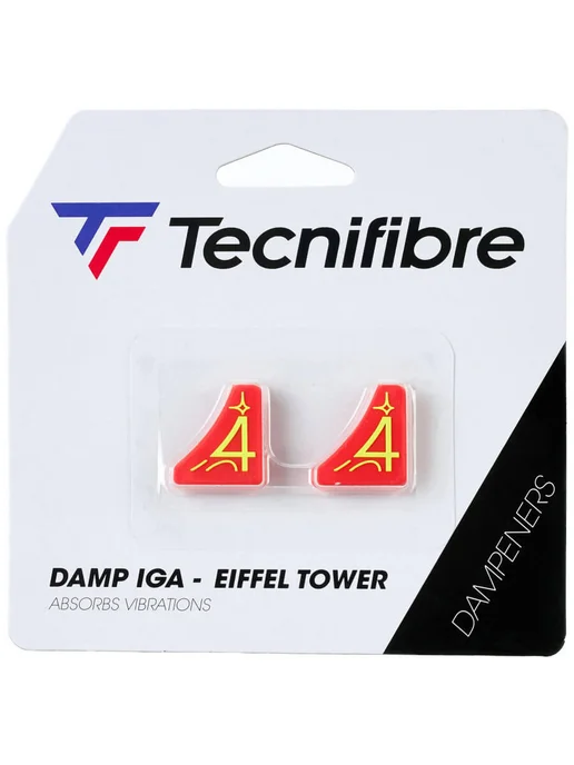 Tecnifibre Виброгаситель для ракетки Damp Iga Eiffel Tower, 2шт, 2 шт