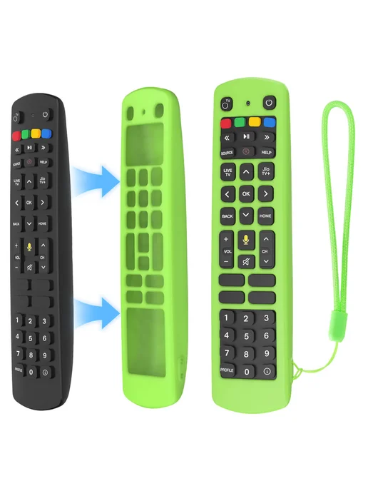 Силиконовый чехол для Jio TV лампярный зелёный, зеленый, фото 4