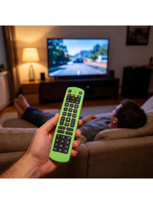 Силиконовый чехол для Jio TV лампярный зелёный, зеленый, фото 6