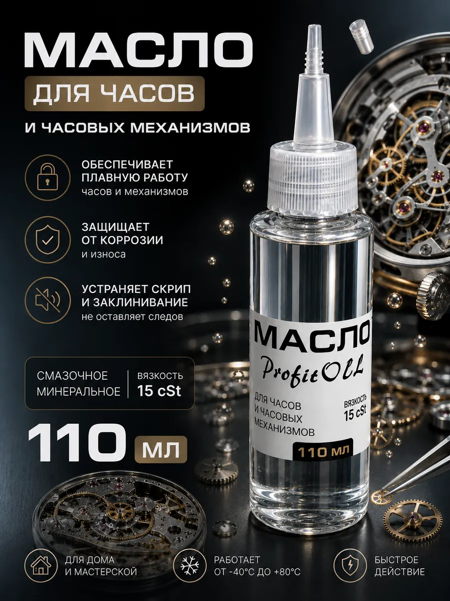 Масло для часов и часовых механизмов 15cSt