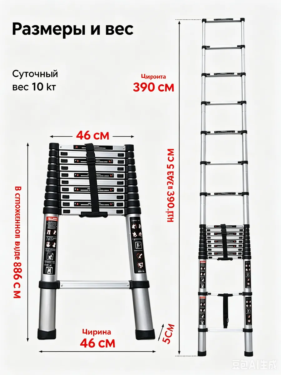 лестница телескопическая
