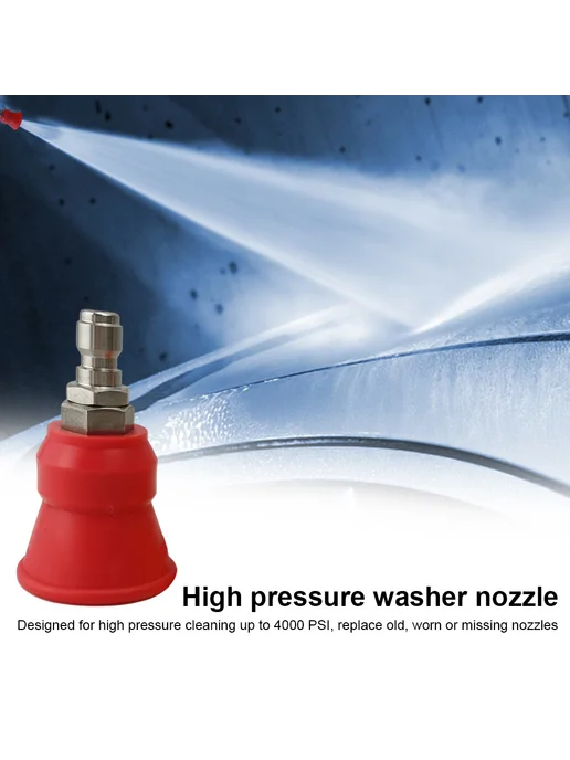Расширитель для высокого давления с Rubber Washer, нерж stee, красный, фото 6