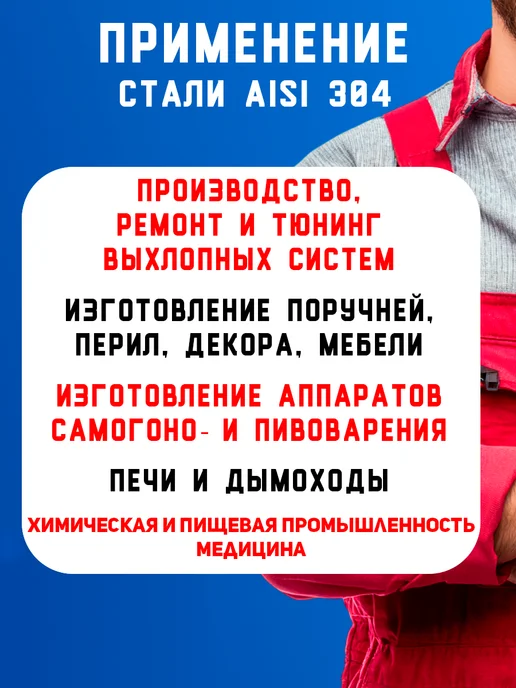 Труба 63 мм нержавейка, 50 см. полированная, AISI304, вариант, фото 3