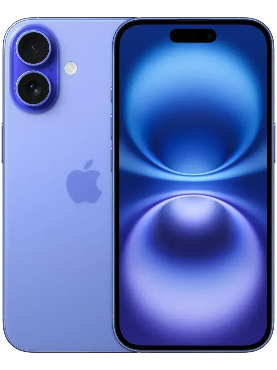 Apple Смартфон iPhone 16 256 ГБ Синий восстановленный