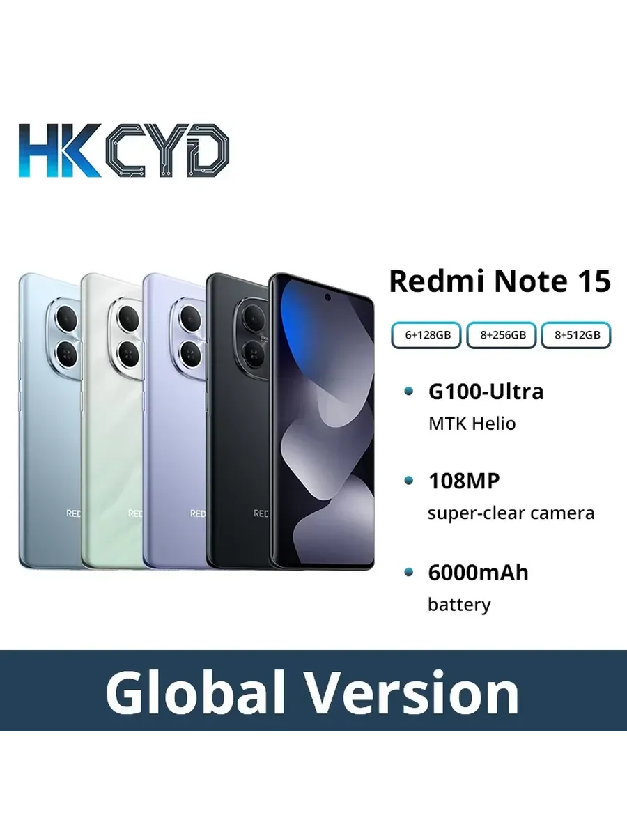 Xiaomi Смартфон Redmi Note 15, 6 128ГБ, global