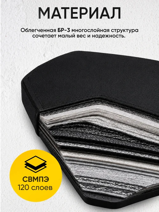 BRONEVIK Бронежилет 8280 мультикам тактический с бронеплитами БР3, зеленый, фото 7